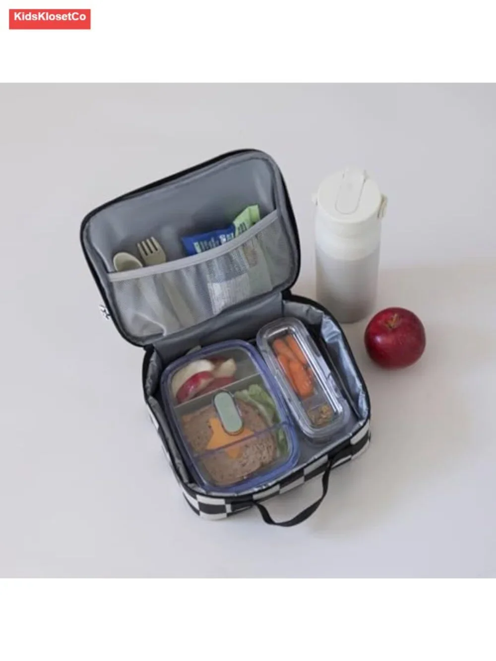 Insulated Kids Lunch Box Tote - Waterproof, BPA Free, Easy Clean School Travel